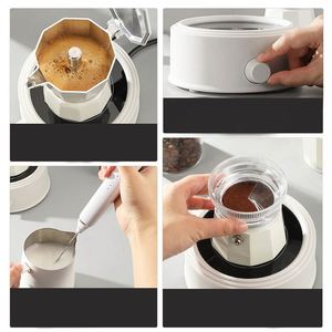 Maxfree – Coffrets Cadeaux Café Écologiques en Acier Inoxydable Style Luxe Moderne, Mousseur à Lait Manuel Double Couche - Product Image 5