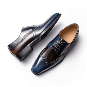 2025 Best-Selling Business Casual Men's <b>Shoes</b> Breathable Formal Leather <b>Shoes</b> with <b>Height</b> <b>Increasing</b> Feature for Weddings Autumn - Product Image 5