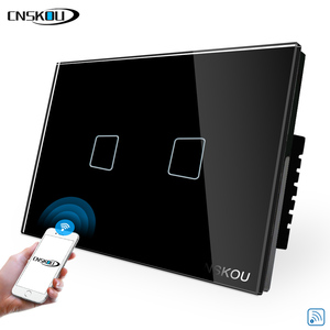 Cnskou thiết kế mới chúng tôi AU sang trọng hiện đại kính cường lực Alexa và Google 2 Gang thông minh tự động hóa nhà Wifi Cảm ứng ánh sáng Tường chuyển đổi - Product Image 2