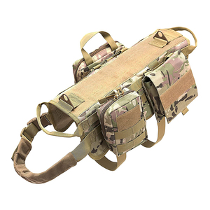 Chaleco Táctico Resistente con Sistema Molle para Perros de Servicio y Patrulla Medianos, Chaleco Transpirable y Ajustable con Correas - Product Image 6