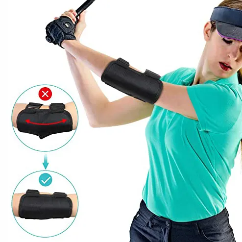 Cotovelo personalizado Straight Golf Swing Trainer Cotovelo Suporte Cotovelo Tala para Cinta De Túnel Cubital cinta de nervo ulnar