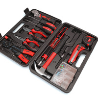 Boîte à outils de réparation électrique complète de 129 pièces avec pince à dénuder les fils, étui de transport en plastique