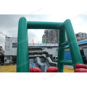 Parcours d'obstacles militaire extérieur, équipement de parcours d'obstacles Ninja Warrior, saut pour enfants, parcours d'obstacles gonflable camouflage pour camp de base - Product Image 5