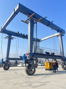 50ton 80ton 100ton Marine lốp đi du lịch cần cẩu du thuyền hoist điện giàn cần cẩu - Product Image 2