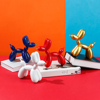 Ornement Chien Ballon en Résine Décoration Moderne Minimaliste pour la Maison Prise en Charge de la Production Personnalisée en Différentes Tailles et Couleurs