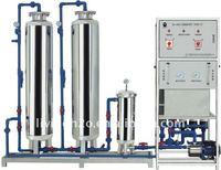 Système de traitement de l'eau 300l RO, petit puits à boire, machine de purification de filtre à eau pure (2 niveaux)