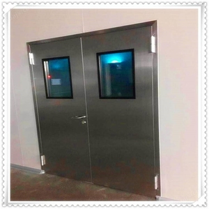 Porte coupe-feu coulissante antivol en acier inoxydable, ouverture manuelle, pour usage industriel et hospitalier - Product Image 4