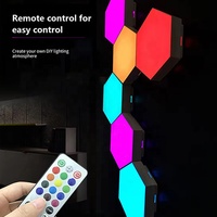 TAIKOO Creative Moderne Blanc LED Veilleuse Intelligente Amovible Quantique Modulaire Tactile Hexagone Géométrie Épissage Nid D'abeille Plug-In