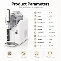 Machine à Granita Commerciale de Comptoir pour Fournisseur OEM, 1 Réservoir, pour Café Glacé et Jus, Idéale pour la Restauration