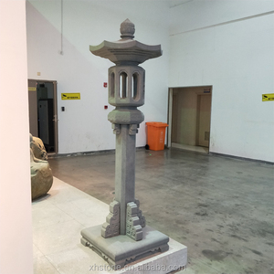 Grande lampe Led de bouddha en pierre de marbre naturelle, décoration du Temple, Design, lanterne avec extérieur - Product Image 4