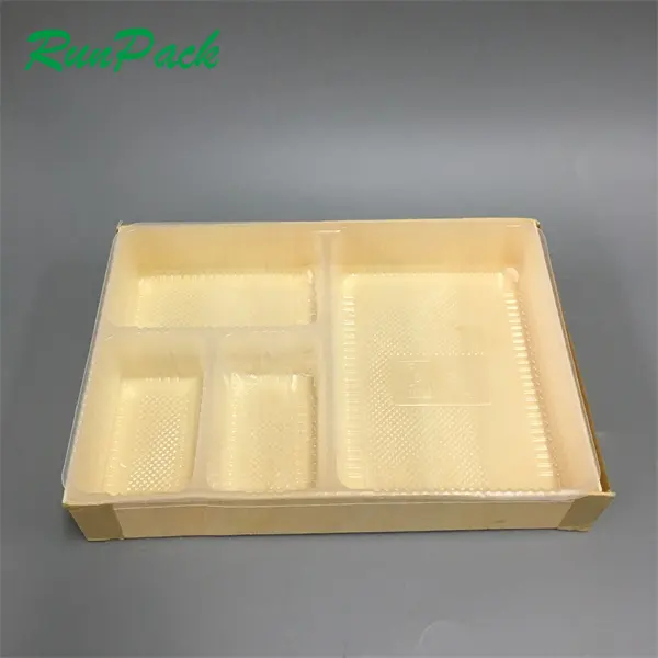4 compartiment wegwerp voedsel lunchbox wegnemen compartiment bento box groothandel