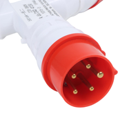 Mehrfachsteckdose Industrieller Y-Verteiler 5-polig 380V 16A Multifunktionale 2-Wege Industriesteckdose