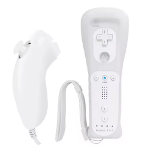 Controller Wireless 2 <span class=keywords><strong>in</strong></span> 1 Motion Nunchuck per Nintendo <span class=keywords><strong>Wii</strong></span> <span class=keywords><strong>U</strong></span> - Product Image 1