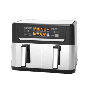 Freidora de Aire Digital Inteligente de 12L con Gran Capacidad y Divisor de Cesta 6L+6L, Freidora de Aire Dual Multifunción Digital - Product Image 4