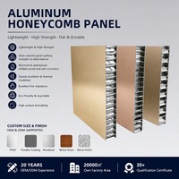 Panneau sandwich en aluminium alvéolaire ignifuge personnalisé selon les dessins pour façade et plafond architecturaux