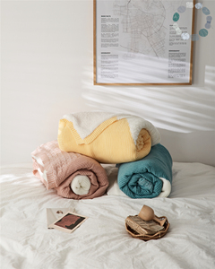 DN Chăn Đan Móc Sherpa Vải Acrylic Thiết Kế Mới Chăn Đan Dày Ấm Áp Cho Trẻ Em Người Lớn Mùa Thu Đông - Product Image 2