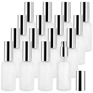 50ml Silver Frosted Glass <b>Spray</b> <b>Bottle</b> for Essential Oils Frosted <b>Empty</b> Perfume Atomizer Dropper Refillable Fine Mist Carton - Product Image 6
