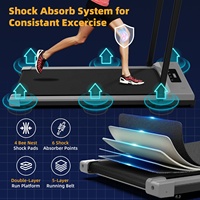 Tapis de course portable pour la maison, pliable sous le bureau, Walking Pad Pro avec design incurvé, entraînement électrique et télécommande