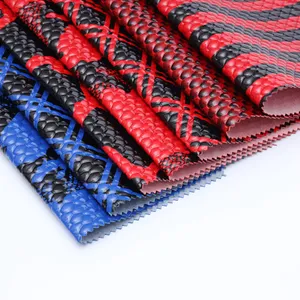 Bonito MATERIAL PERSONALIZADO PVC cuero sintético tela brillante para hacer bolsos de mujer, bolsos, zapatos