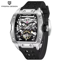 Montres automatiques mécaniques pour hommes Pagani Design PD-S018, aiguilles lumineuses, étanches à 30 m, bracelet en nylon, montre-bracelet pour homme