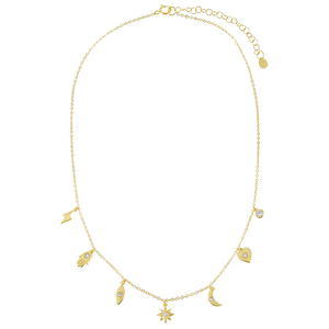 ROXI - Collar de Plata de Ley 925 con Colgante de Estrella, Luna y Corazón, Diseño Simple y Elegante de 16 Pulgadas - Product Image 2