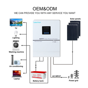 ระบบพลังงานแสงอาทิตย์สำหรับบ้าน Solarthon Home Solar 3000W 5KW ไฮบริด โมโนคริสตัลไลน์ ซิลิคอน MPPT ลิเธียมไอออน ระบบจ่ายไฟเดี่ยว STKH STKH STKH STKH - Product Image 5