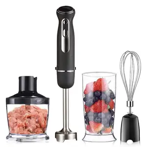 Multi-Use 800W Immersion Hand Stick Blender With LED Light Food Processor Mixing Beaker And Whisk Electric Hand Blender