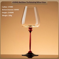 Verre à vin en cristal luxueux et élégant à longue tige, design moderne sur pied haut, poignée rotative, grande capacité, idéal pour hôtels et mariages