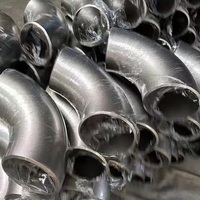 Coude d'échappement soudé en acier inoxydable poli, résistant à la corrosion, haute pression, 5-8 pouces, 90, 45, 30 degrés, en aluminium, prix usine