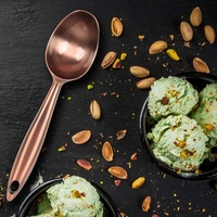 Cuillère à glace en métal cuivre Antique Offre Spéciale