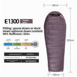 寝袋 アウトドア キャンプ ダウン 防水 シンプル 封筒型 暖かい 快適温度 超軽量 ナイロン シュラフ - Product Image 5