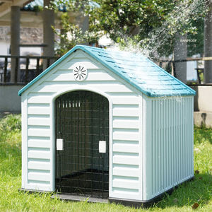 Caseta Moderna Impermeable para Perros Grandes, Refugio Exterior de Plástico para Mascotas con Ventilación - Product Image 2