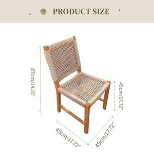 Vente en gros au Canada, meubles de maison modernes et minimalistes faits à la main en teck, chaises de salle à manger d'extérieur en bois tressé écologiques, ensemble de 2/4/6 - Product Image 5