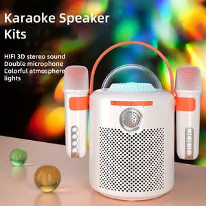Y11 Portable Party Speaker with Wireless Microphone Outdoor <strong>Karaoke</strong> <strong>Mixer</strong> Blue Tooth Speakers with Atmosphere LED Light - Product Image 3