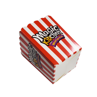 Seau à pop-corn imprimé personnalisé écologique Boîte de gobelets d'aliments à emporter Seau à pop-corn pour croustilles