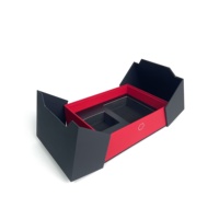 Boîte à double ouverture de luxe, boîte cadeau cosmétique à deux portes, boîtes en papier délicates pour produits électroniques