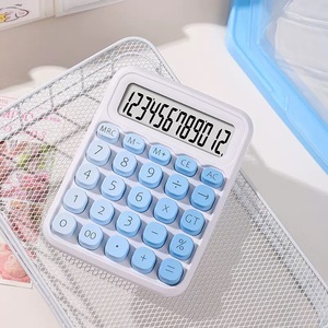 Escritorio 8 dígitos Pantalla LCD grande Calculadoras de escritorio de colores mezclados con energía solar con función de calendario para oficina y estudio - Product Image 2