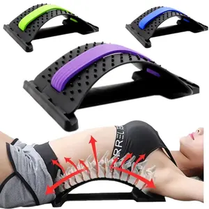 Manufacturer Low MOQ Adjustable Spine Deck Device Back Stretcher Lumbar Support Device Back Massage Stretcher For Adults