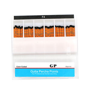 60 punti pz/scatola di guttaperca dentale F1 F2 F3 F4 F5 fornitore di materiale dentale punti guttaperca - Product Image 3