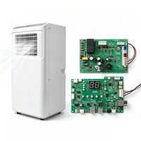 Placa de Control Principal PCBA para Aire Acondicionado Móvil, FR4, Placa de Circuito de Aire Acondicionado Portátil de Enfriamiento Único con Compresor y Módulo de Accionamiento del Ventilador