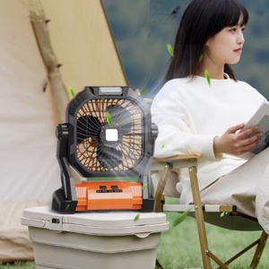 <b>Remote</b> <b>Control</b> Rechargeable LED Light Hook Four Speeds 20000mAh Battery Low Noise Portable Camping Fan for Outdoor Use - Product Image 3
