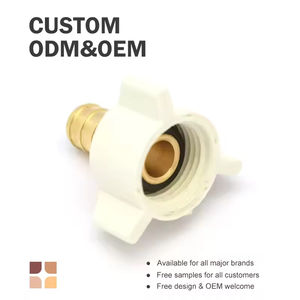 Raccords de tuyauterie de haute qualité coude et raccord Pex en laiton avec bride en plastique pour la plomberie et le filetage/sertissage de tuyau PE - Product Image 2