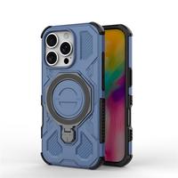 Coque antichoc robuste avec protection magnétique Airbag et béquille rotative anti-chute pour iPhone 17 Air 16E 15 16 Pro Max