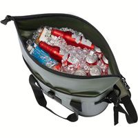 Individuell Bedruckte Weiche Modische Tragbare Picknick Roll-Top Große Isolierte Kühltasche Thermische Lunchtasche für Kaltgetränke