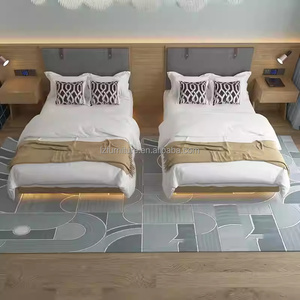 3 Star Hotel Project Furniture Customized Single Twin King <b>Queen</b> <b>Size</b> Wooden <b>Bed</b> <b>Frame</b> with Headboards Mattress & Nightstands - Product Image 4