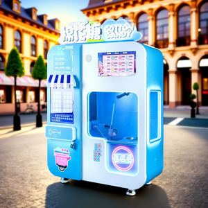 Caiyunjuan Commercial Event Machine Full Automatic Floss Flower Vending <strong>Cotton</strong> <strong>Candy</strong> Maker - Product Image 1