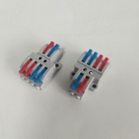 2-in-4 Mini Schnellverbinder aus Kupfer, 600V, vernickelte Klemmen für 0,8-4mm² Industrieverkabelung