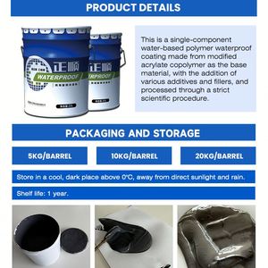 High Elasticity Water Based Acrylic <b>Waterproof</b> Coating for Roof Wall Protection Building Construction Acrylic <b>Waterproof</b> Coating - Product Image 5