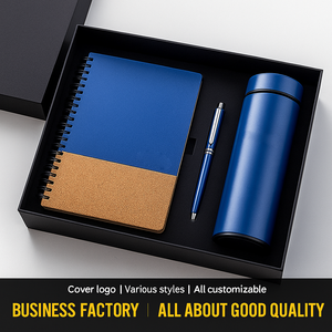 Articles promotionnels personnalisés, papeterie d'entreprise, bloc-notes A5, thermos avec stylo, coffrets cadeaux d'affaires pour le bureau - Product Image 4