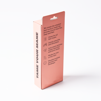 Elegante caja de embalaje personalizada con ventanas Cajas de embalaje de papel rosa ecológicas